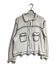 PHINGERIN（フィンガリン）の古着「ニットステッチシャツ/Knit-stitch shirt」｜ホワイト