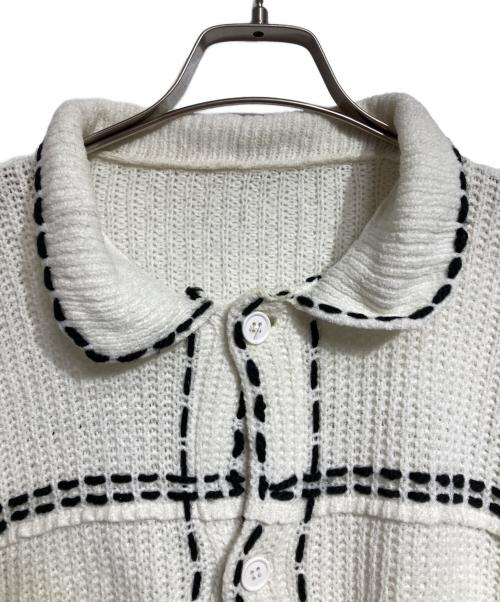 PHINGERIN（フィンガリン）PHINGERIN (フィンガリン) ニットステッチシャツ/Knit-stitch shirt ホワイト サイズ:Mの古着・服飾アイテム