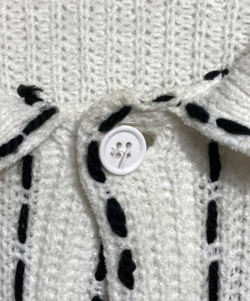PHINGERIN（フィンガリン）PHINGERIN (フィンガリン) ニットステッチシャツ/Knit-stitch shirt ホワイト サイズ:Mの古着・服飾アイテム