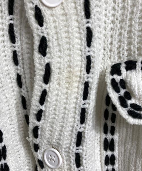 PHINGERIN（フィンガリン）PHINGERIN (フィンガリン) ニットステッチシャツ/Knit-stitch shirt ホワイト サイズ:Mの古着・服飾アイテム