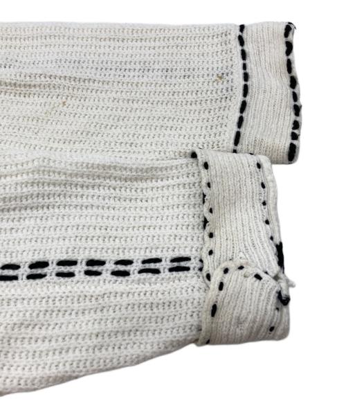 PHINGERIN（フィンガリン）PHINGERIN (フィンガリン) ニットステッチシャツ/Knit-stitch shirt ホワイト サイズ:Mの古着・服飾アイテム