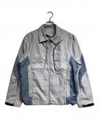 san san gearサンサンギア）の古着「PANELED TWILL JACKET」｜ブルー