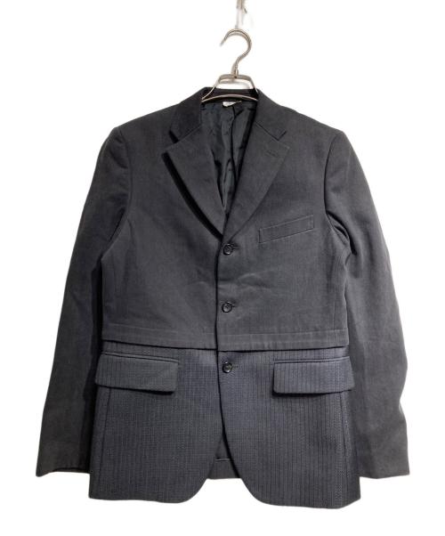COMME des GARCONS HOMME DEUX（コムデギャルソン オム ドゥ）COMME des GARCONS HOMME DEUX (コムデギャルソン オム ドゥ) 切替3Bジャケット/Panelled 3-Button Jacket ブラック サイズ:Mの古着・服飾アイテム