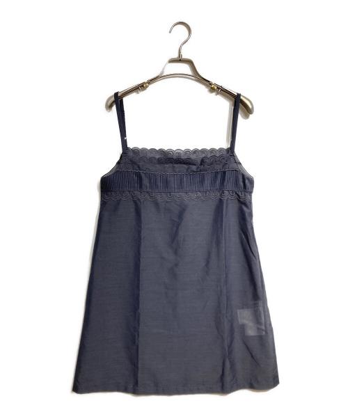 LOW CLASSIC（ロウクラシック）LOW CLASSIC (ロウクラシック) シースルーミニドレス/Sheer mini dress ネイビー サイズ:Mの古着・服飾アイテム