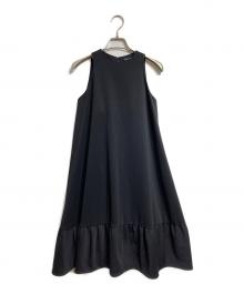 YOKO CHAN（ヨーコチャン）の古着「ノースリーブフレアワンピース/Sleeveless Flare Dress」｜ブラック