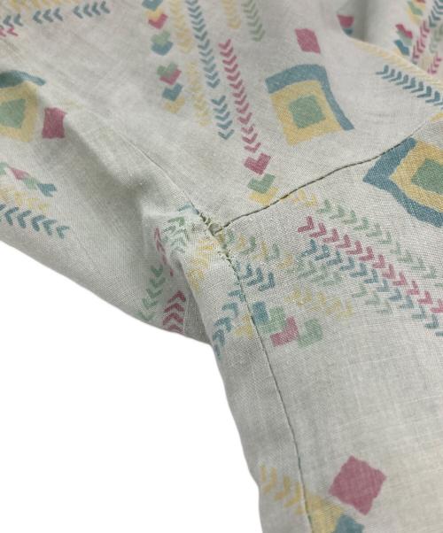 USED（ユーズド）USED (ユーズド) 70’Sアトミック柄シャツ グリーン サイズ:46の古着・服飾アイテム