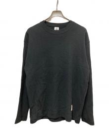BlackEyePatch（ブラックアイパッチ）の古着「FLAME LOGO THERMAL L/S TEE BLACK FLAME LOGO THERMAL L/S TEE BLACK FLAME LOGO THERMAL L/S TEE BLACK」｜ブラック