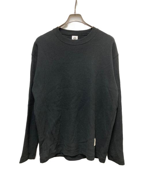 BlackEyePatch（ブラックアイパッチ）BlackEyePatch FLAME LOGO THERMAL L/S TEE BLACK FLAME LOGO THERMAL L/S TEE BLACK FLAME LOGO THERMAL L/S TEE BLACK サイズ:Lの古着・服飾アイテム