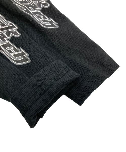 BlackEyePatch（ブラックアイパッチ）BlackEyePatch FLAME LOGO THERMAL L/S TEE BLACK FLAME LOGO THERMAL L/S TEE BLACK FLAME LOGO THERMAL L/S TEE BLACK サイズ:Lの古着・服飾アイテム
