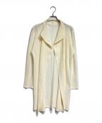 PLEATS PLEASEプリーツプリーズ）の古着「プリーツカーディガン/Pleated Cardigan」｜イエロー