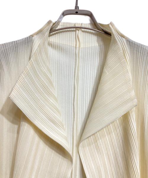 PLEATS PLEASE（プリーツプリーズ）PLEATS PLEASE (プリーツプリーズ) プリーツカーディガン/Pleated Cardigan イエロー サイズ:3の古着・服飾アイテム