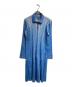 PLEATS PLEASE（プリーツプリーズ）の古着「プリーツワンピース/Pleated dress」｜ブルー