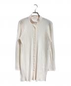 PLEATS PLEASEプリーツプリーズ）の古着「プリーツシャツ/Pleated shirts」｜ホワイト