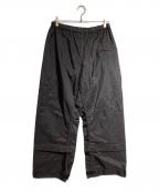 MARC LE BIHANマルク ル ビアン）の古着「ナイロンワイドパンツ/Wide-leg nylon pants」｜ブラック