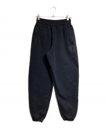 ALEXANDER WANG.T（アレキサンダーワンティー）の古着「エンボスロゴスウェットパンツ/Embossed Logo Sweatpants」｜ブラック