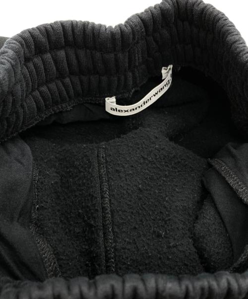 ALEXANDER WANG.T（アレキサンダーワンティー）ALEXANDER WANG.T (アレキサンダーワンティー) エンボスロゴスウェットパンツ/Embossed Logo Sweatpants ブラック サイズ:XSの古着・服飾アイテム