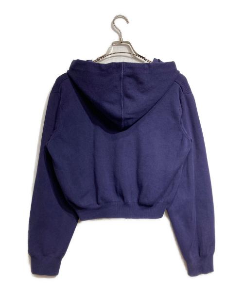 MARC JACOBS（マークジェイコブス）MARC JACOBS (マークジェイコブス) ニットクロップドジップパーカー/Knitted Cropped Zip-Up Hoodie ネイビー サイズ:Lの古着・服飾アイテム