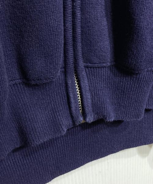 MARC JACOBS（マークジェイコブス）MARC JACOBS (マークジェイコブス) ニットクロップドジップパーカー/Knitted Cropped Zip-Up Hoodie ネイビー サイズ:Lの古着・服飾アイテム