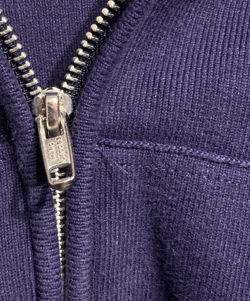 MARC JACOBS（マークジェイコブス）MARC JACOBS (マークジェイコブス) ニットクロップドジップパーカー/Knitted Cropped Zip-Up Hoodie ネイビー サイズ:Lの古着・服飾アイテム