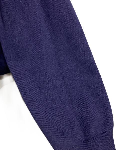 MARC JACOBS（マークジェイコブス）MARC JACOBS (マークジェイコブス) ニットクロップドジップパーカー/Knitted Cropped Zip-Up Hoodie ネイビー サイズ:Lの古着・服飾アイテム