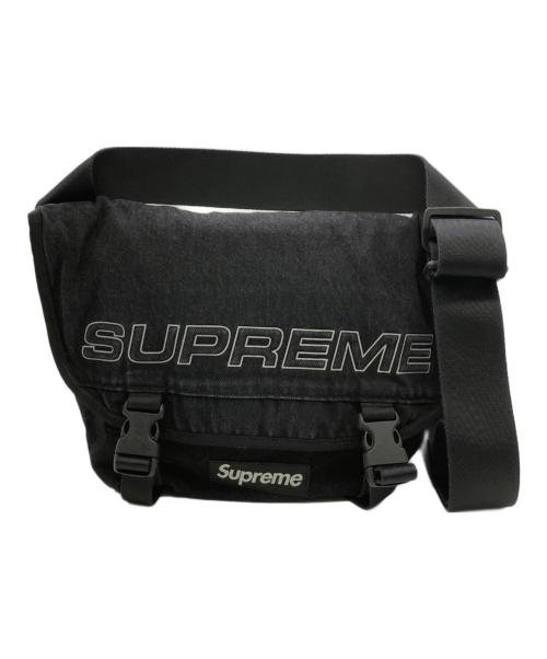 SUPREME（シュプリーム）SUPREME (シュプリーム) Denim Messenger Bag ブラックの古着・服飾アイテム