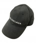 BALENCIAGAバレンシアガ）の古着「ベースボールキャップキャップ / Baseball cap」｜ブラック