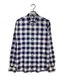 FRED PERRY（フレッドペリー）の古着「ギンガムチェックシャツ/gingham check shirt」｜ネイビー