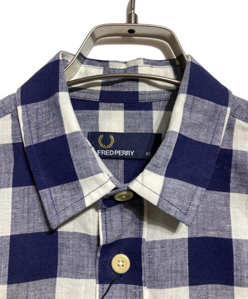 FRED PERRY（フレッドペリー）FRED PERRY (フレッドペリー) ギンガムチェックシャツ/gingham check shirt ネイビー サイズ:XSの古着・服飾アイテム