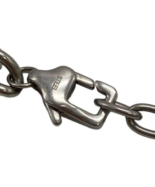 EMPORIO ARMANI（エンポリオアルマーニ）EMPORIO ARMANI (エンポリオアルマーニ) ロゴチャームブレスレット/Logo charm bracelet シルバー サイズ:不明の古着・服飾アイテム