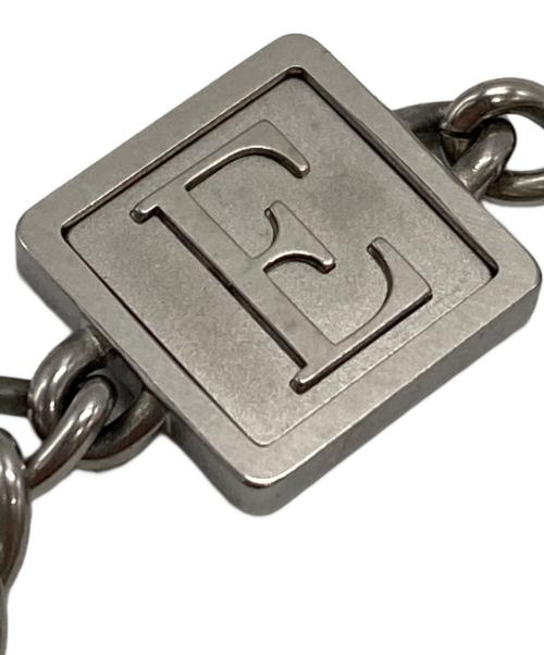 EMPORIO ARMANI（エンポリオアルマーニ）EMPORIO ARMANI (エンポリオアルマーニ) ロゴチャームブレスレット/Logo charm bracelet シルバー サイズ:不明の古着・服飾アイテム