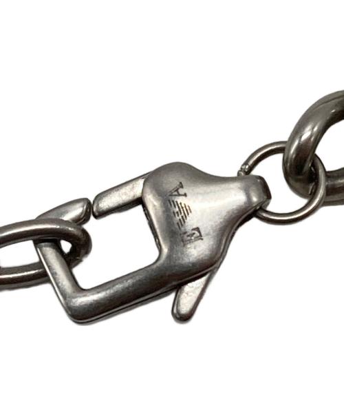 EMPORIO ARMANI（エンポリオアルマーニ）EMPORIO ARMANI (エンポリオアルマーニ) ロゴチャームブレスレット/Logo charm bracelet シルバー サイズ:不明の古着・服飾アイテム
