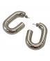 PACO RABANNE（パコラバンヌ）の古着「XL リンク フープピアス/XL Link Hoop Earrings」｜シルバー
