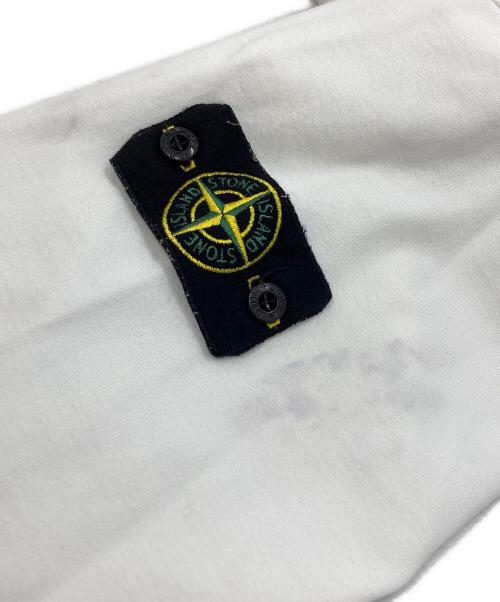 STONE ISLAND（ストーンアイランド）STONE ISLAND (ストーンアイランド) HEAVY COTTON JERSEY GARMENT DYED/ヘビーコットンジャージーガーメントダイ ホワイト サイズ:Sの古着・服飾アイテム