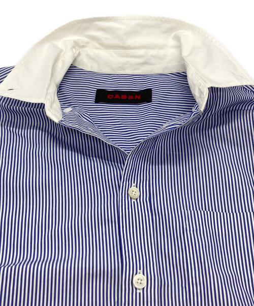 CABAN（キャバン）CABAN (キャバン) コットンタイプライター クロップドシャツ/Cotton Typewriter Cropped Shirt ブルー サイズ:Freeの古着・服飾アイテム