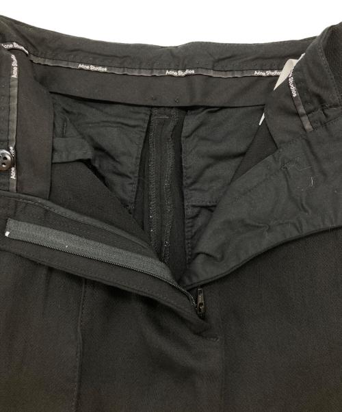 Acne studios（アクネ ストゥディオズ）Acne studios (アクネ ストゥディオズ) ウール トラウザーズパンツ ブラック サイズ:32の古着・服飾アイテム