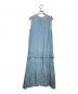 TOGA PULLA (トーガ プルラ) ノースリーブキュプラマキシワンピース/Sleeveless Cupro Maxi Dress ブルー サイズ:38：5000円