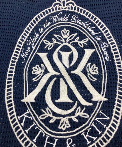 KITH（キス）KITH (キス) Julian Knit Jersey メッシュニット ネイビー サイズ:Mの古着・服飾アイテム