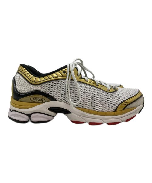 SAUCONY（サッカニー）SAUCONY (サッカニー) ProGrid Paramount/プログリッドパラマウント ホワイト×ゴールド サイズ:27㎝の古着・服飾アイテム
