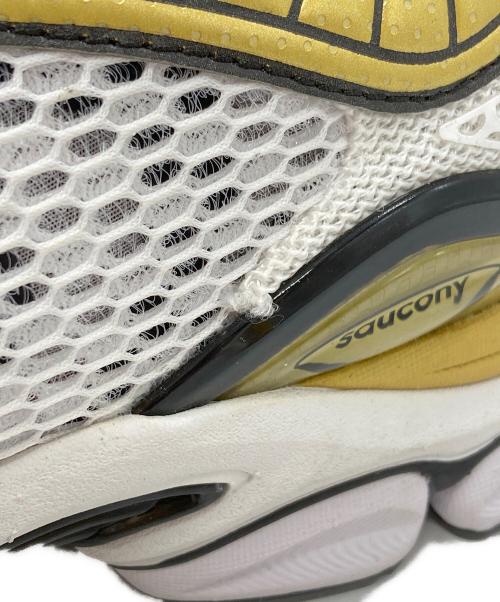 SAUCONY（サッカニー）SAUCONY (サッカニー) ProGrid Paramount/プログリッドパラマウント ホワイト×ゴールド サイズ:27㎝の古着・服飾アイテム
