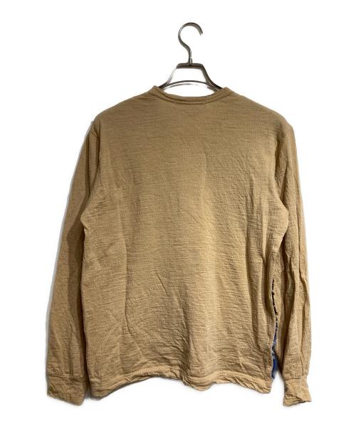 COMME des GARCONS SHIRT（コムデギャルソンシャツ）COMME des GARCONS SHIRT (コムデギャルソンシャツ) 切替チェックウールカットソー ブルー×ブラウン サイズ:Sの古着・服飾アイテム