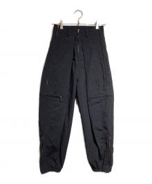 JULIUS（ユリウス）の古着「ジップミリタリーパンツ/zip cargo pants」｜ブラック