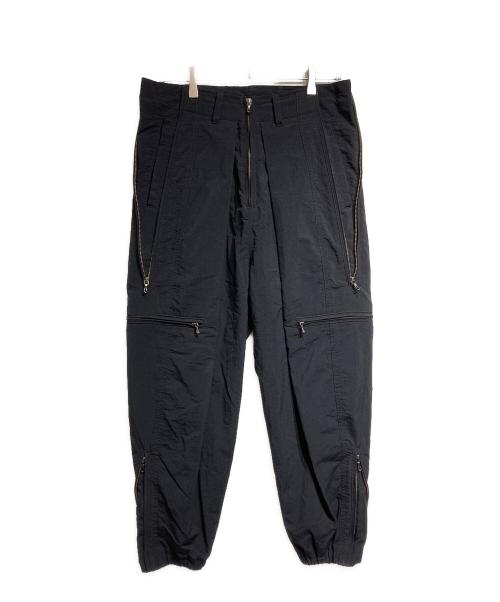 JULIUS（ユリウス）JULIUS (ユリウス) ジップミリタリーパンツ/zip cargo pants ブラック サイズ:1の古着・服飾アイテム