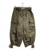 JOHN LAWRENCE SULLIVANジョン ローレンス サリバン）の古着「ドローコードワイドカーゴパンツ/Drawcord wide cargo pants」｜オリーブ