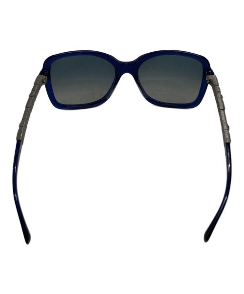 CHANEL（シャネル）CHANEL (シャネル) ラインストーン付 サングラス/Rhinestone-embellished sunglasses ネイビー サイズ:57◇18の古着・服飾アイテム