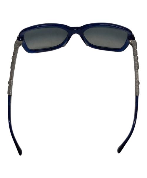CHANEL（シャネル）CHANEL (シャネル) ラインストーン付 サングラス/Rhinestone-embellished sunglasses ネイビー サイズ:57◇18の古着・服飾アイテム