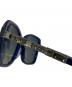 中古・古着 CHANEL (シャネル) ラインストーン付 サングラス/Rhinestone-embellished sunglasses ネイビー サイズ:57◇18：18000円