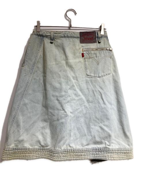 LEVI'S（リーバイス）LEVI'S (リーバイス) Kiko Kostadinov (キコ・コスタディノフ) カリーナエプロンスコート/Carina Apron Skirt インディゴ サイズ:63.5cm(W25）の古着・服飾アイテム