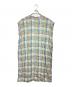 45R（フォーティファイブ・アール）の古着「インドリネンマドラスフラワーワンピース/Indian Linen Madras Floral Dress」｜マルチカラー