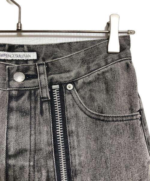 JOHN LAWRENCE SULLIVAN（ジョン ローレンス サリバン）JOHN LAWRENCE SULLIVAN (ジョン ローレンス サリバン) BLEACHED DENIM ZIPPED PANTS/ブリーチデニム ジップパンツ グレー サイズ:44の古着・服飾アイテム