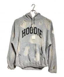 doublet（ダブレット）の古着「RIPPED OFF KNIT HOODIE/ダメージ加工ニットフーディー」｜グレー